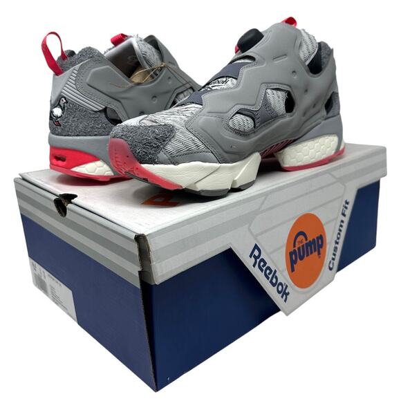 Staple Pigeon X Reebok Men\'s Instapump Fury OG Grey/Pink Running Shoes GY3437 main image 6